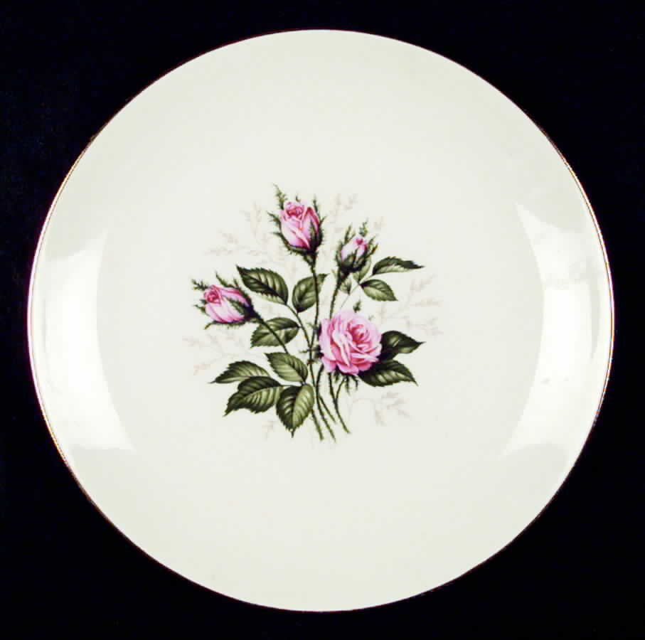 Moss Rose (No Pink Rim) Dinner Plate by Homer Laughlin -1