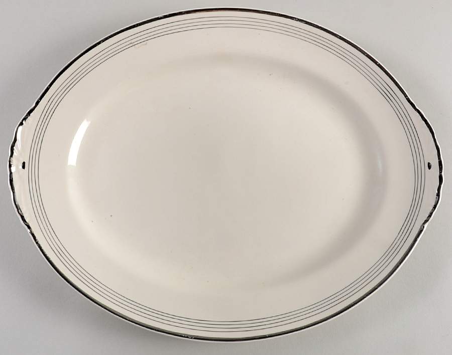 N1219 13" Oval Serving Platter by Homer Laughlin -1