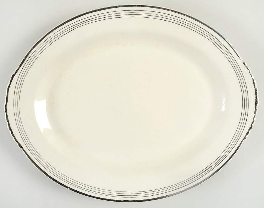 N1219 11" Oval Serving Platter by Homer Laughlin -1