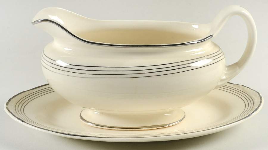 N1219 Gravy Boat & Underplate/Relish by Homer Laughlin -1