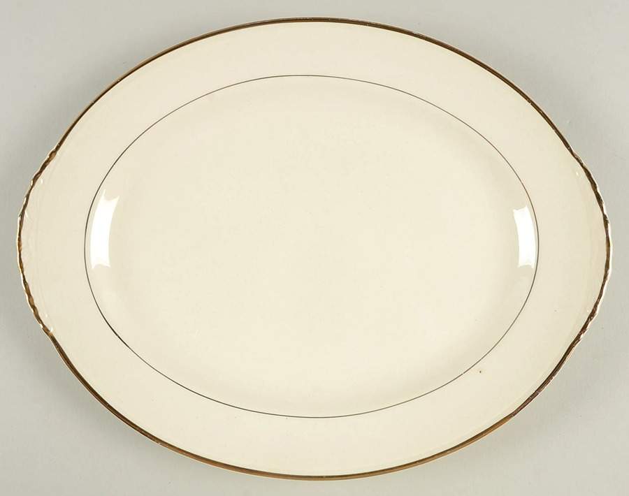 N1223 11" Oval Serving Platter by Homer Laughlin -1