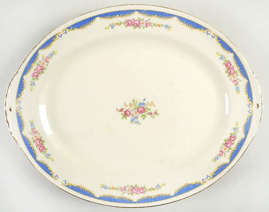 N1402 13" Oval Serving Platter by Homer Laughlin -1