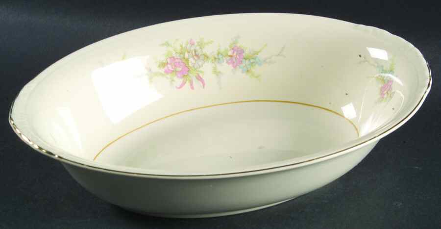 N1578 9" Oval Vegetable Bowl by Homer Laughlin -1
