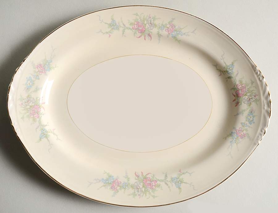 N1578 11" Oval Serving Platter by Homer Laughlin -1