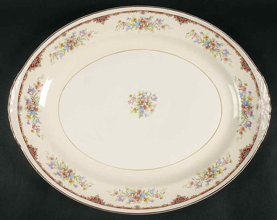 N1583 15" Oval Serving Platter by Homer Laughlin -1