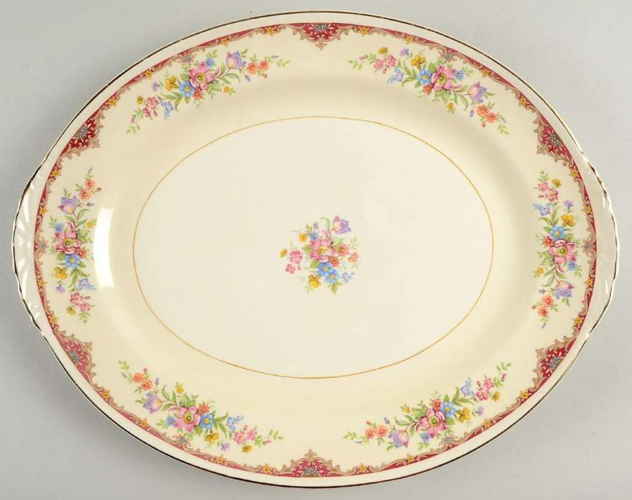 N1583 13" Oval Serving Platter by Homer Laughlin -1