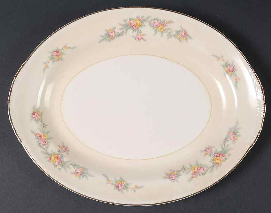 N1627 11" Oval Serving Platter by Homer Laughlin -1
