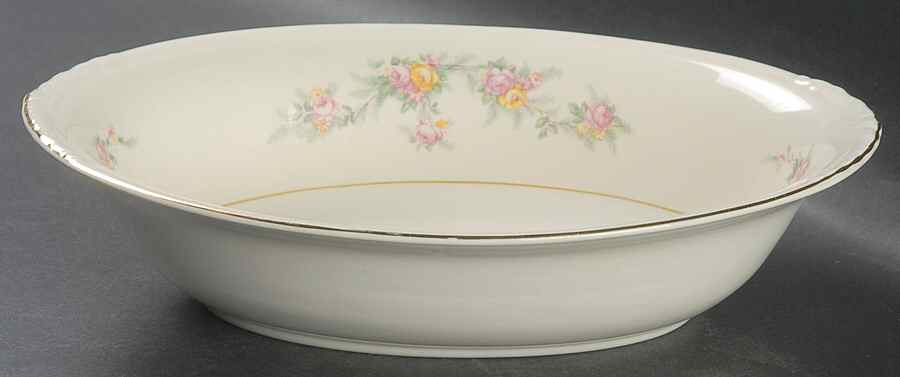 N1627 9" Oval Vegetable Bowl by Homer Laughlin -1