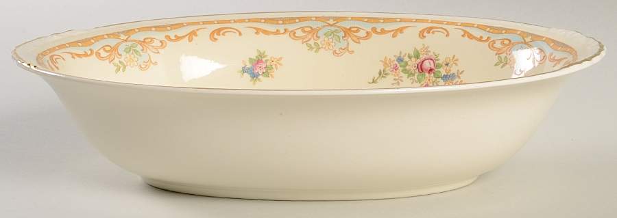 N1637 9" Oval Vegetable Bowl by Homer Laughlin -1