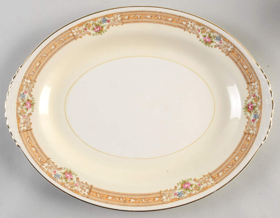 N1690 11" Oval Serving Platter by Homer Laughlin -1