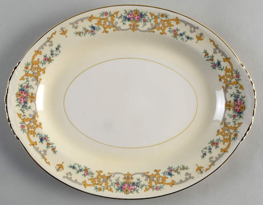N1698 11" Oval Serving Platter by Homer Laughlin -1