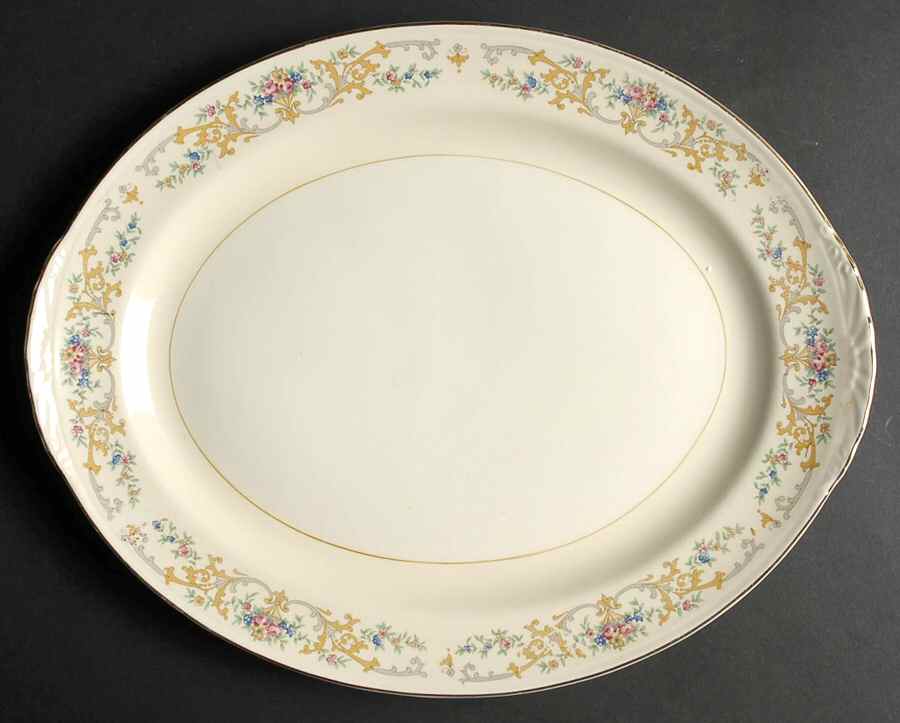 N1698 15" Oval Serving Platter by Homer Laughlin -1