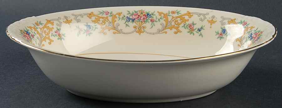 N1698 9" Oval Vegetable Bowl by Homer Laughlin -1