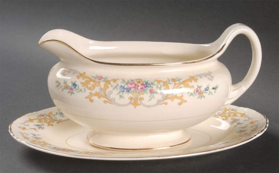 N1698 Gravy Boat & Underplate/Relish by Homer Laughlin -1