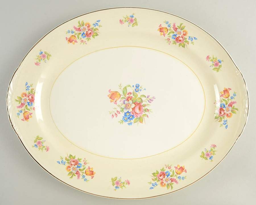 N1699 15" Oval Serving Platter by Homer Laughlin -1
