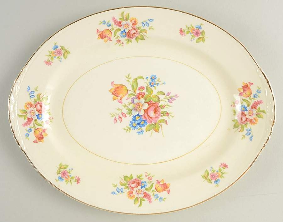N1699 11" Oval Serving Platter by Homer Laughlin -1