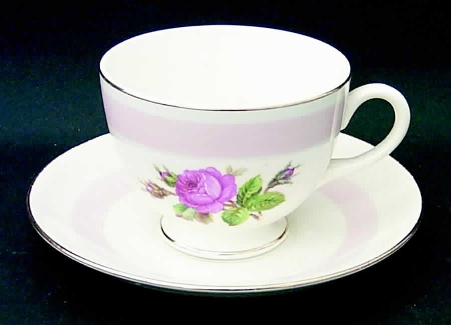 N1580 Footed Cup & Saucer Set by Homer Laughlin -1
