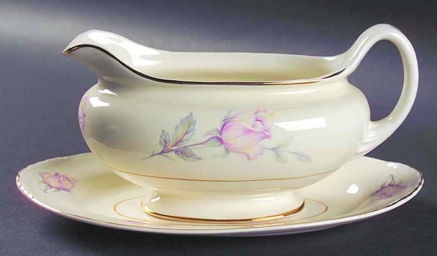 N1750 Gravy Boat & Underplate/Relish by Homer Laughlin -1