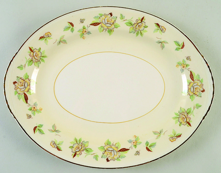 N1755 11" Oval Serving Platter by Homer Laughlin -1
