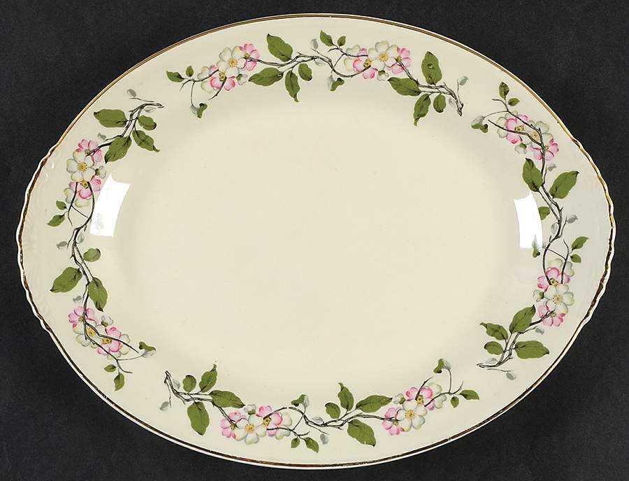 N1798 11" Oval Serving Platter by Homer Laughlin -1