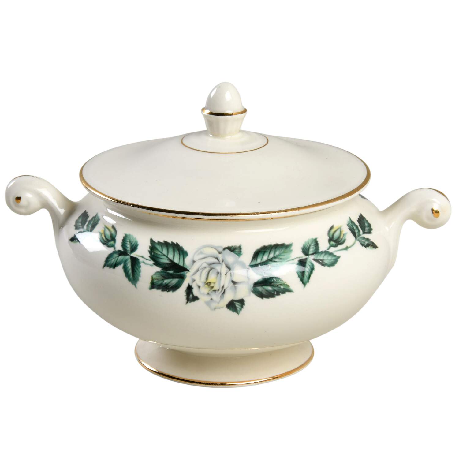Nassau Sugar Bowl & Lid by Homer Laughlin -1