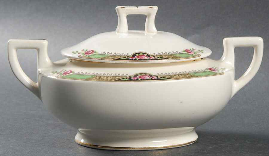 Neville Sugar Bowl & Lid by Homer Laughlin -1