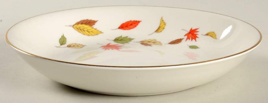 October Leaves Coupe Soup Bowl by Homer Laughlin -1