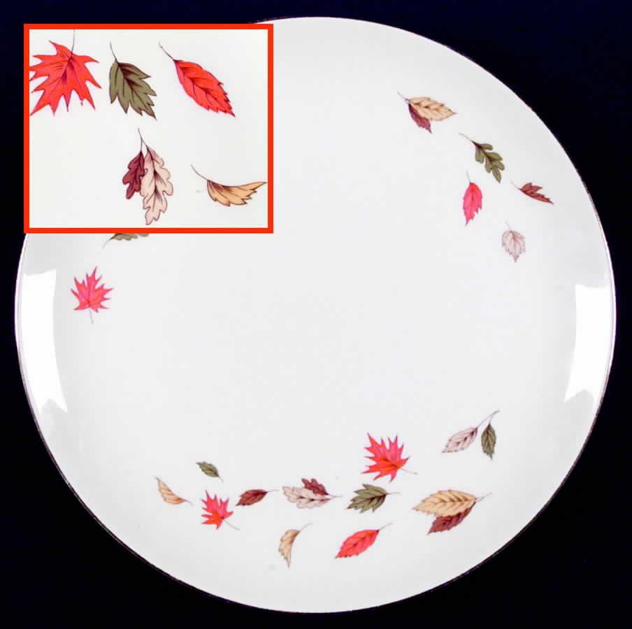 October Leaves Dinner Plate by Homer Laughlin -1