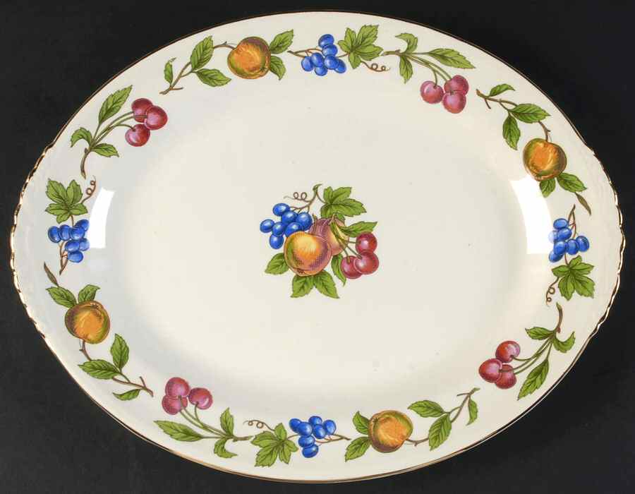 Orchard 11" Oval Serving Platter by Homer Laughlin -1