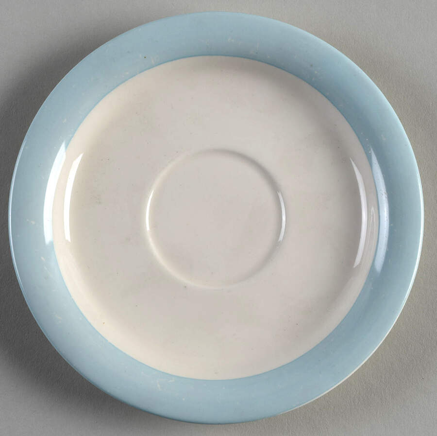 Organdy Blue Saucer by Homer Laughlin -1