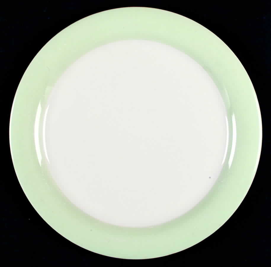 Organdy Green Luncheon Plate by Homer Laughlin -1