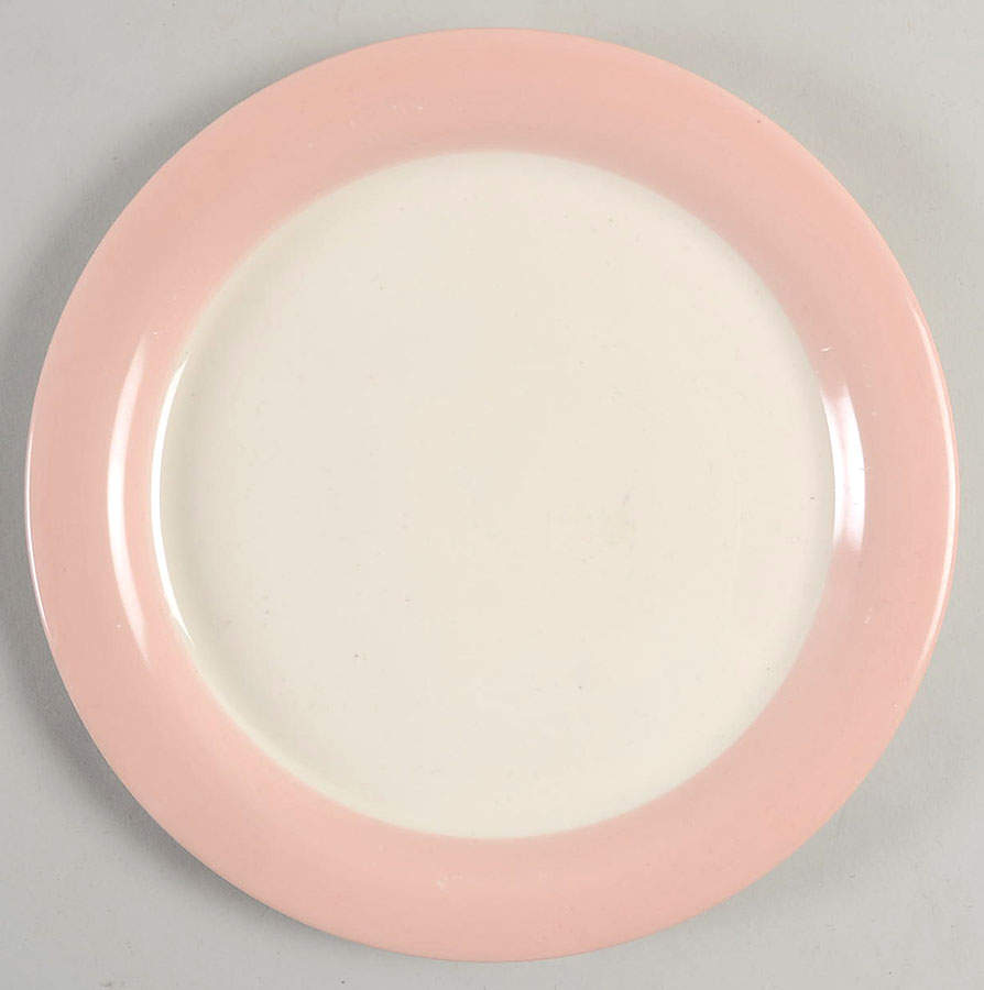 Organdy Pink Salad Plate by Homer Laughlin -1