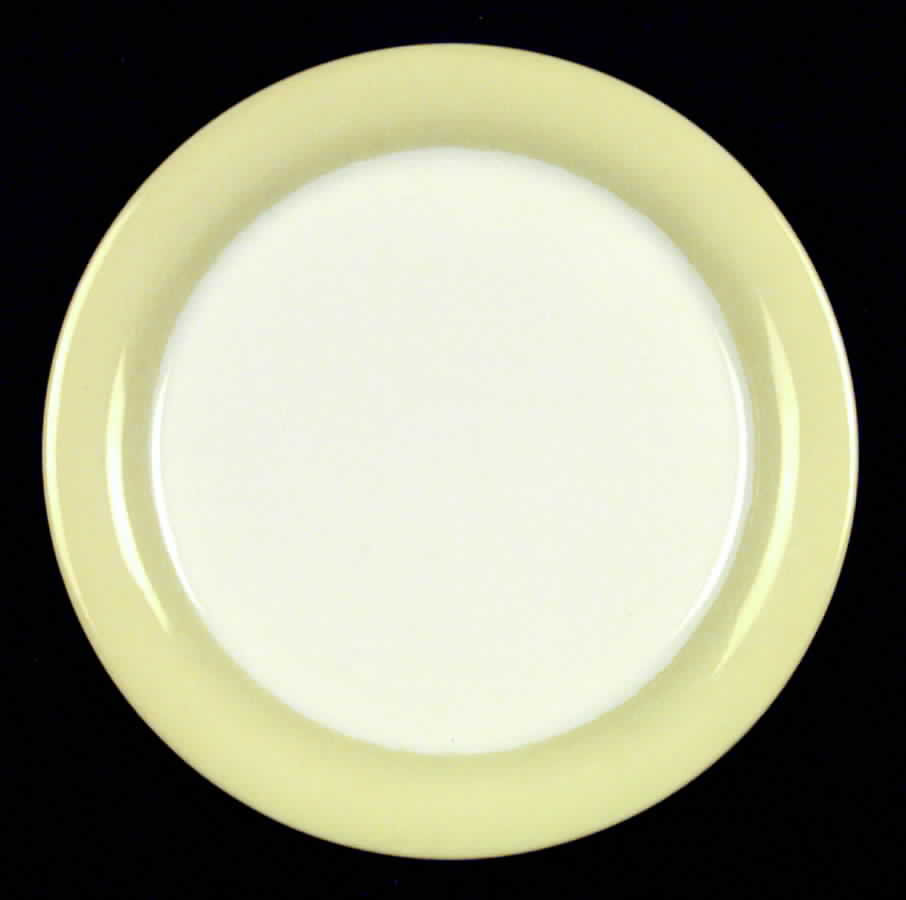 Organdy Yellow Salad Plate by Homer Laughlin -1