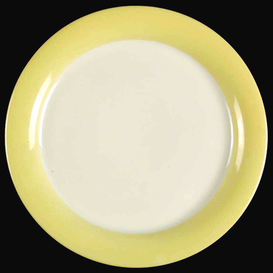 Organdy Yellow Dinner Plate by Homer Laughlin -1