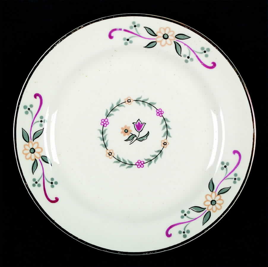 Pennsylvania Dutch Bread & Butter Plate by Homer Laughlin -1