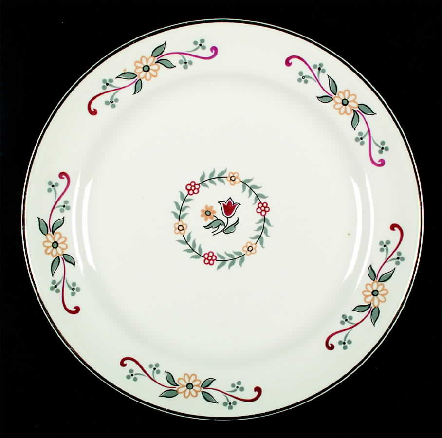 Pennsylvania Dutch Dinner Plate by Homer Laughlin -1