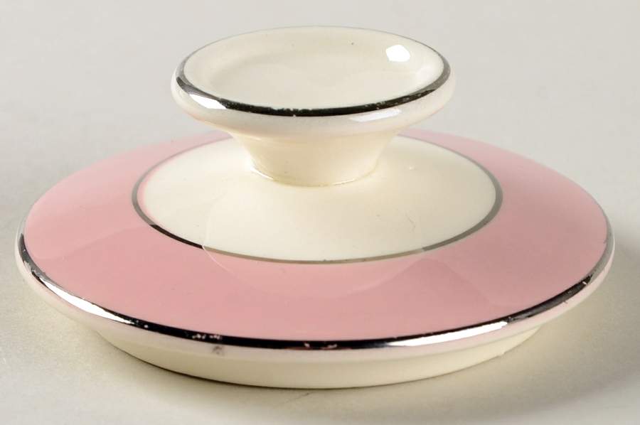 Pink Melody Lid for Sugar Bowl by Homer Laughlin -1