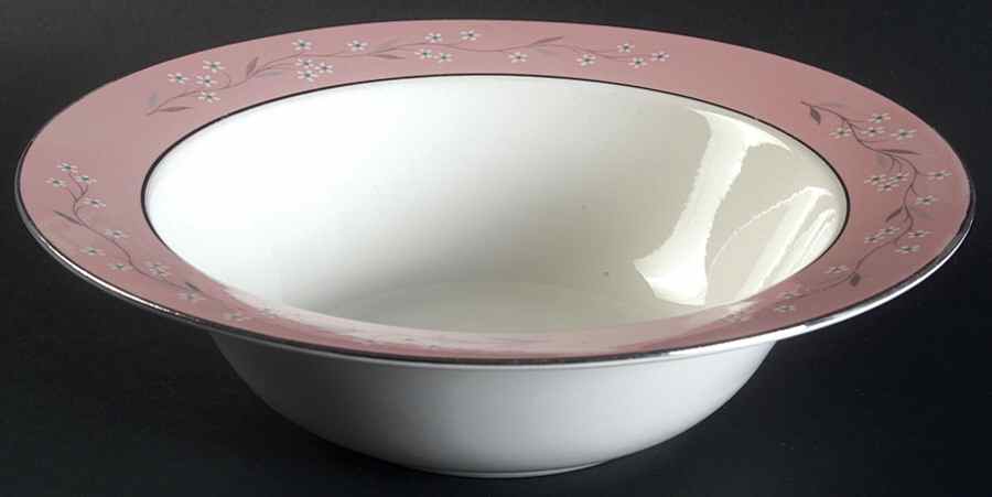 Pink Melody 9" Round Vegetable Bowl by Homer Laughlin -1