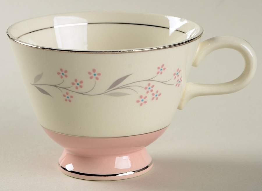 Pink Melody Footed Cup by Homer Laughlin -1