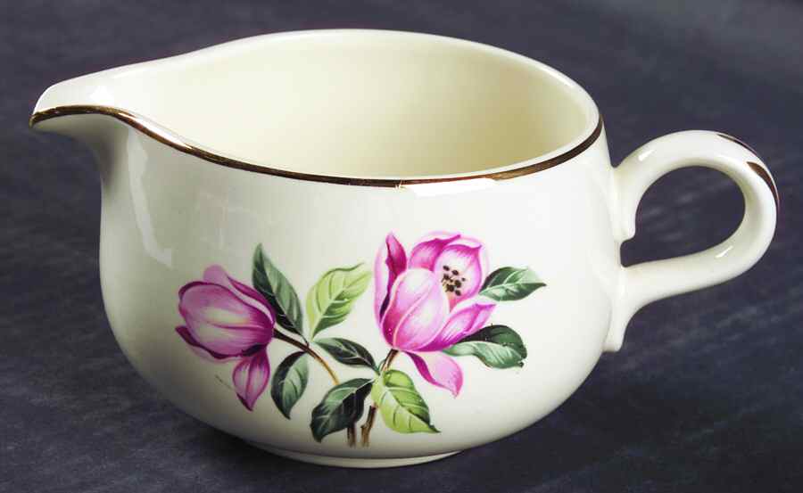 Pink Magnolia Creamer by Homer Laughlin -1