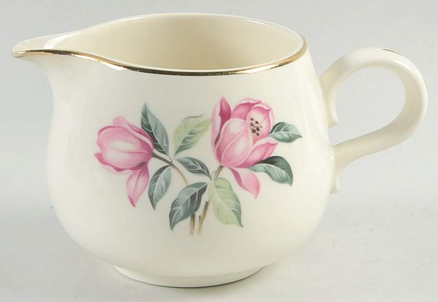 Pink Magnolia Creamer by Homer Laughlin -1