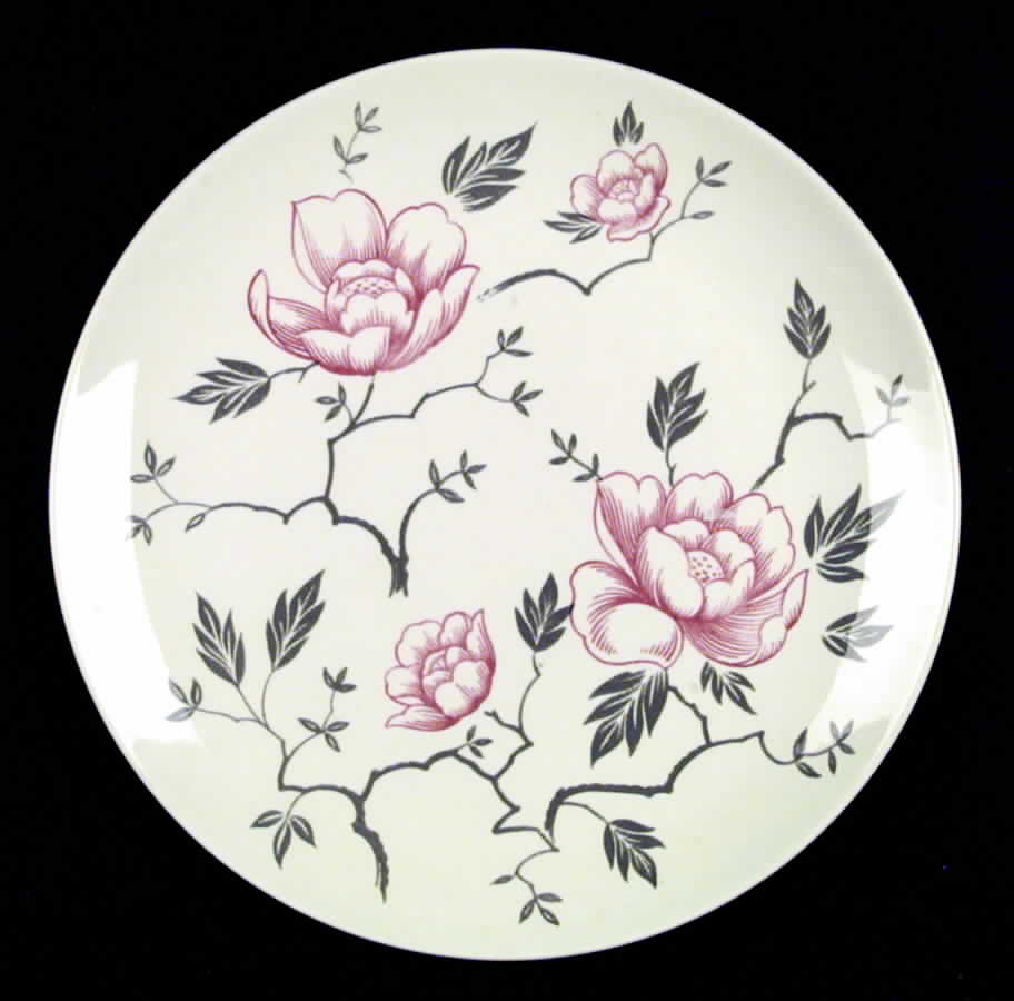 Pink Magnolia Dinner Plate by Homer Laughlin -1