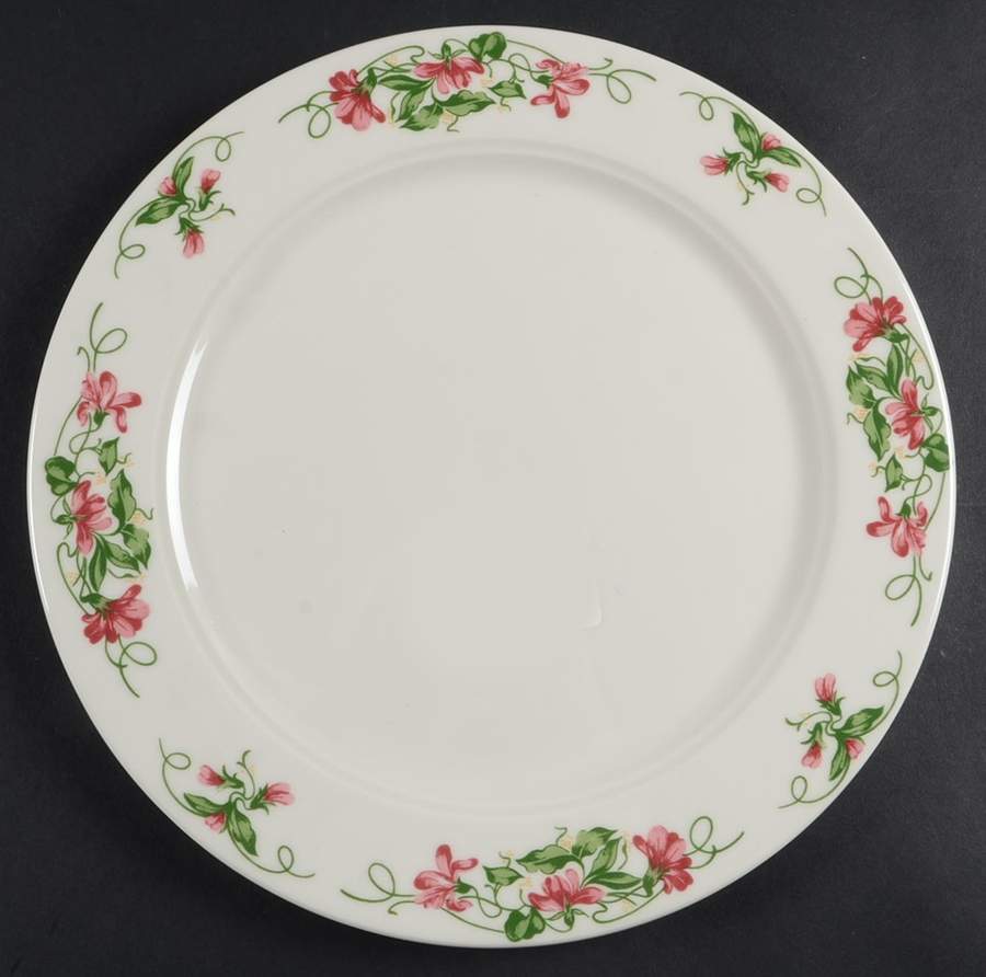Pink Violets Large Dinner Plate by Homer Laughlin -1
