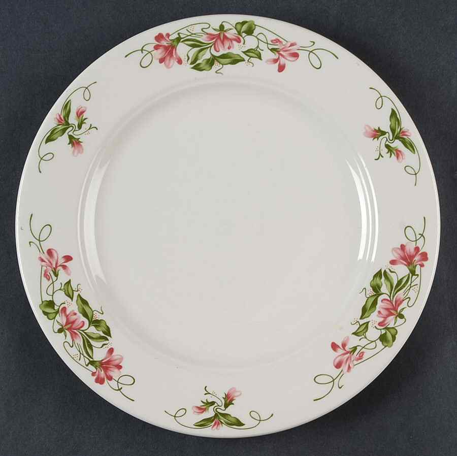 Pink Violets Salad Plate by Homer Laughlin -1