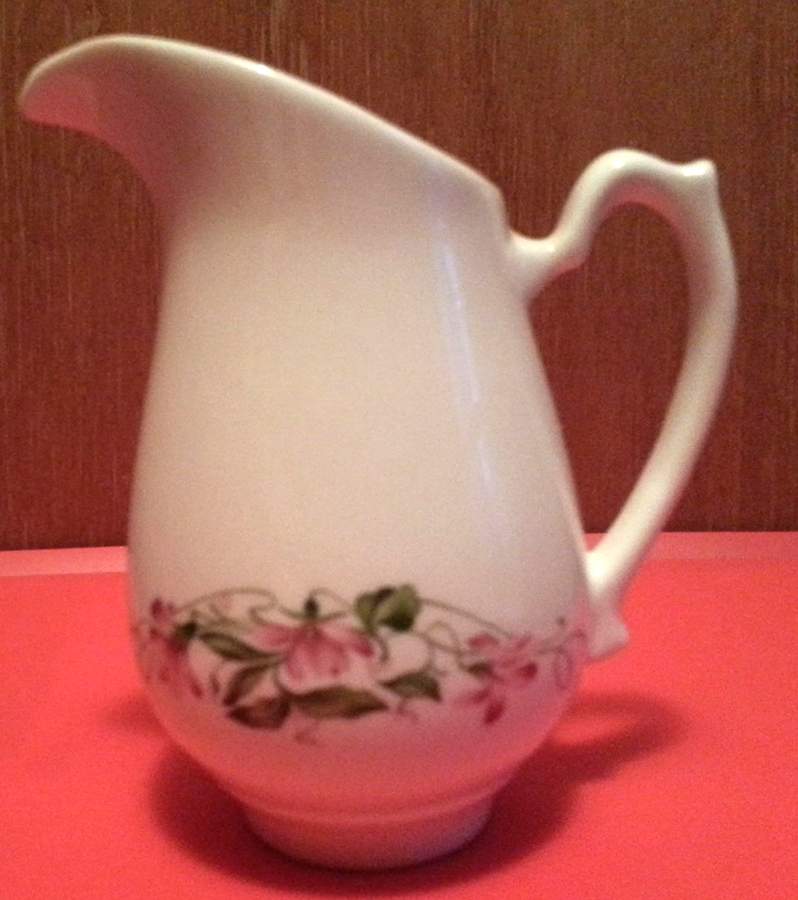 Pink Violets Creamer by Homer Laughlin -1