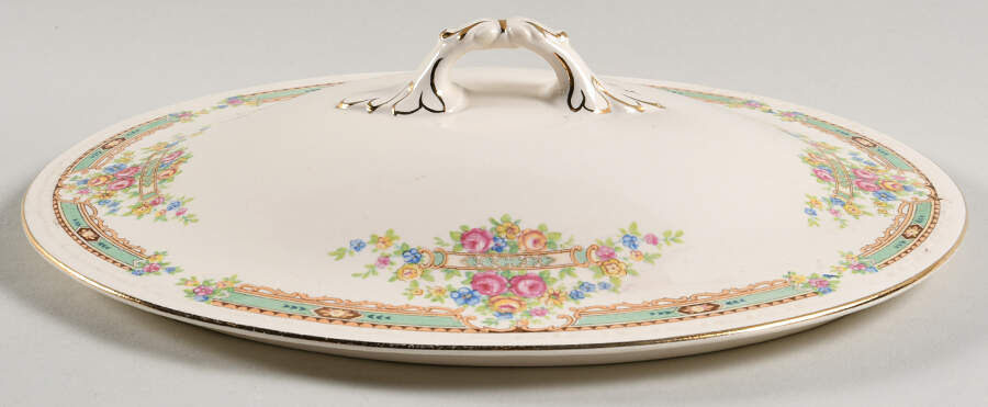 Primuline Lid for Oval Vegetable by Homer Laughlin -1