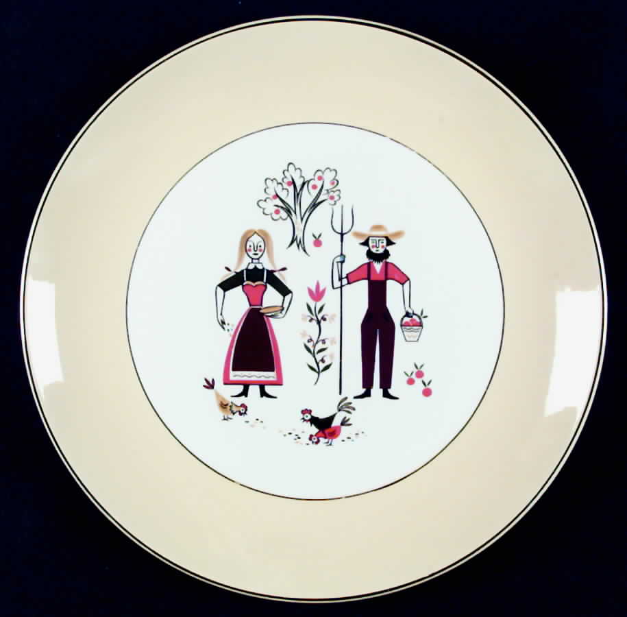 Provincial Dinner Plate by Homer Laughlin -1