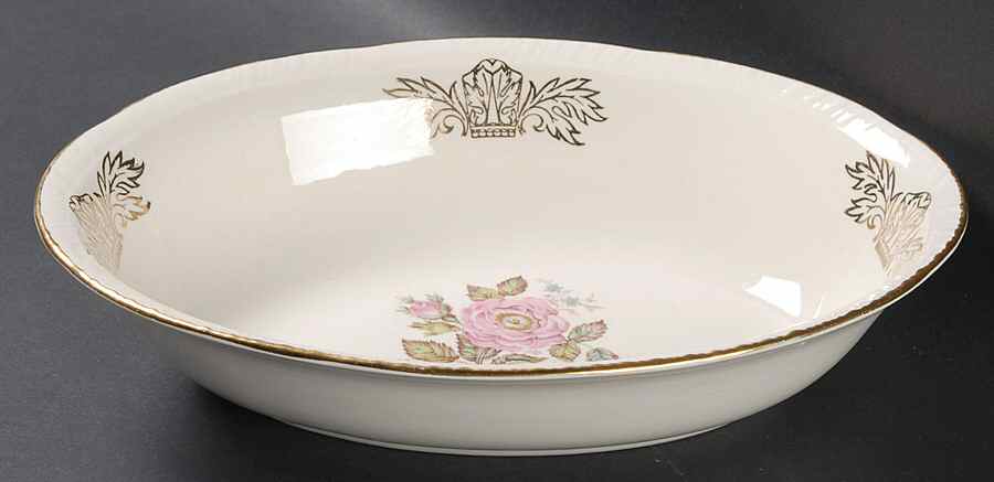 Queen Esther 9" Oval Vegetable Bowl by Homer Laughlin -1