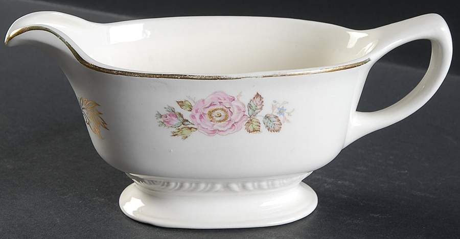Queen Esther Gravy Boat by Homer Laughlin -1