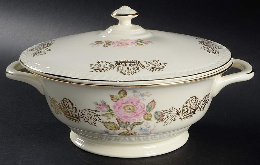 Queen Esther Round Covered Vegetable by Homer Laughlin -1